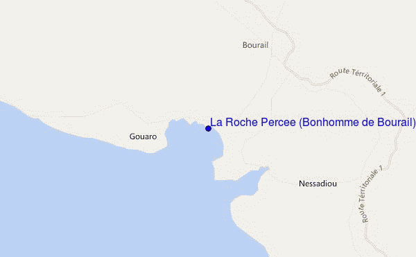 La Roche Percee (Bonhomme de Bourail) location map