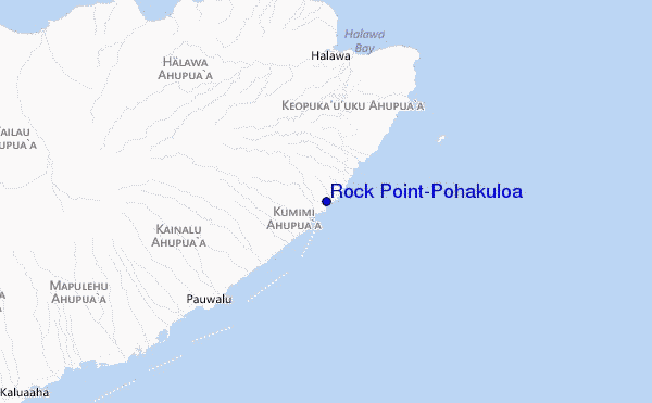 Rock Point/Pohakuloa location map