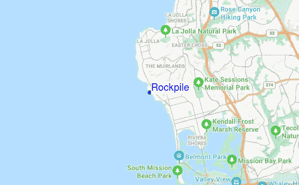 Rockpile location map