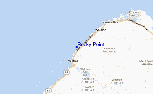 Rocky Point location map