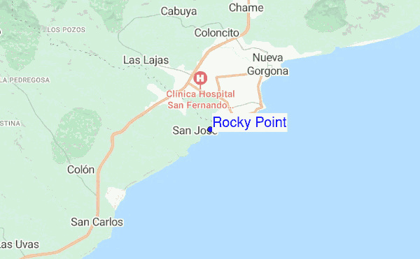 Rocky Point location map