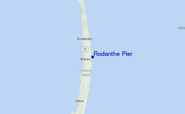 Rodanthe Pier location map