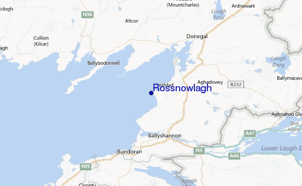 Rossnowlagh Location Map