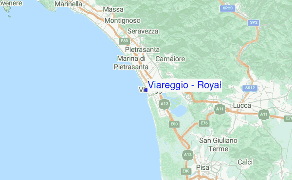 Viareggio - Royal Location Map