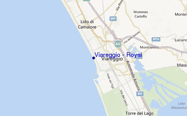 Viareggio - Royal location map