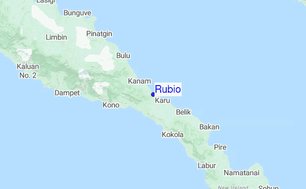 Rubio Location Map