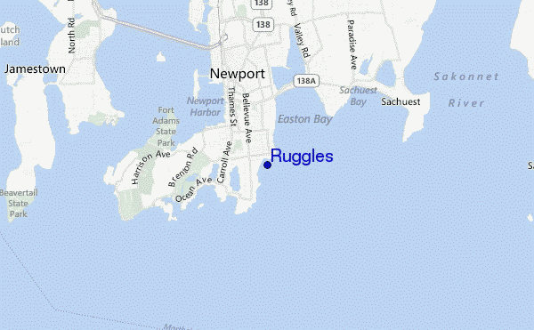 Ruggles location map