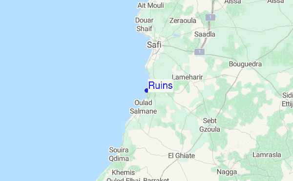 Ruins Location Map