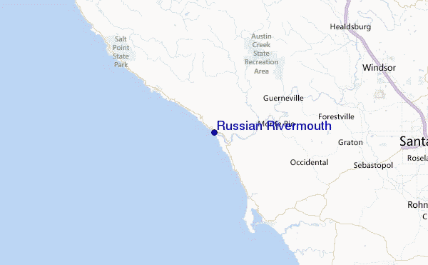 Russian Rivermouth Location Map