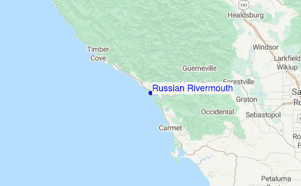 Russian Rivermouth Location Map