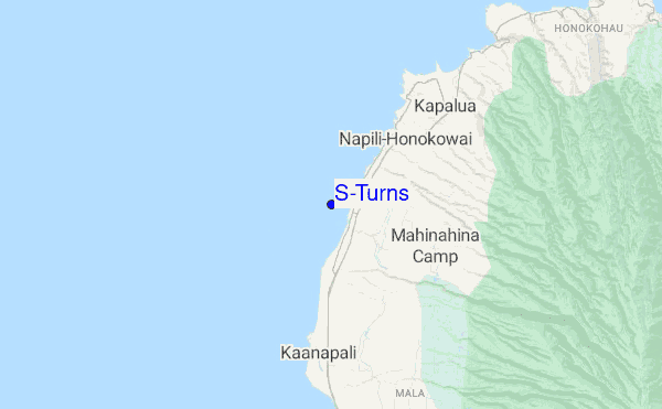 S-Turns location map