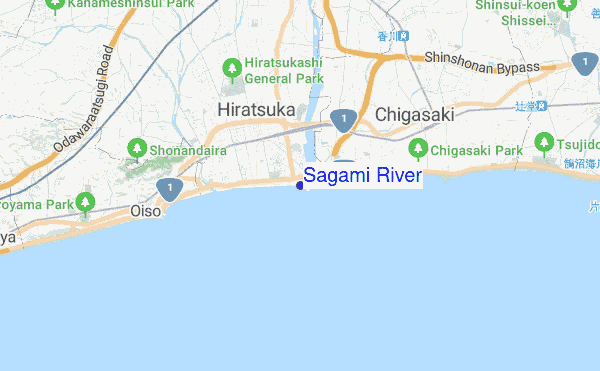 Sagami River location map