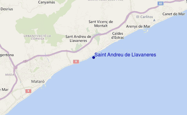 Saint Andreu de Llavaneres location map
