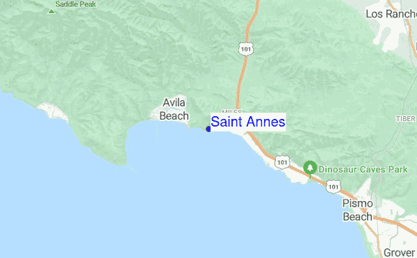 Saint Annes Surf Forecast and Surf Reports CAL San Luis Obispo