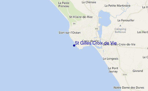 St Gilles Croix de Vie location map