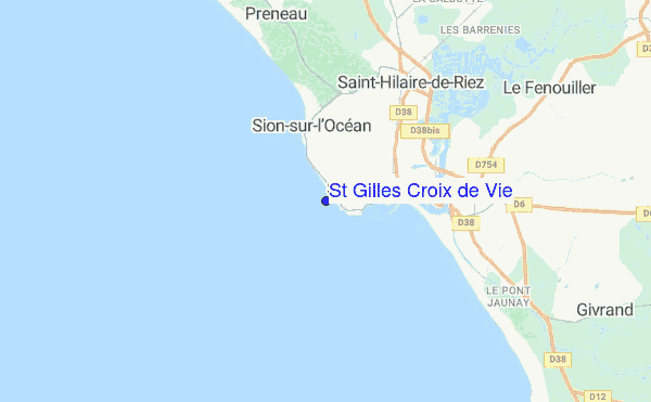 St Gilles Croix de Vie location map