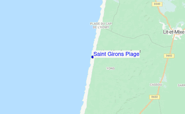 Saint Girons Plage location map