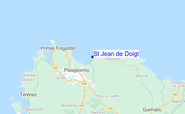 St Jean de Doigt location map