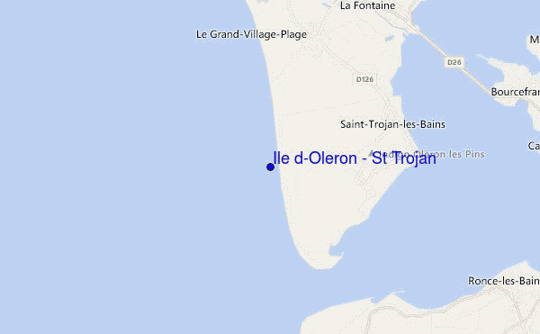 Ile d'Oleron - St Trojan location map