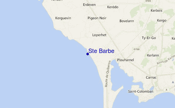 Ste Barbe location map