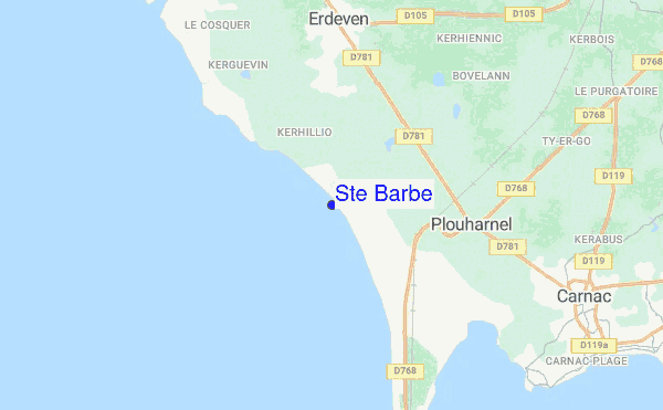 Ste Barbe location map