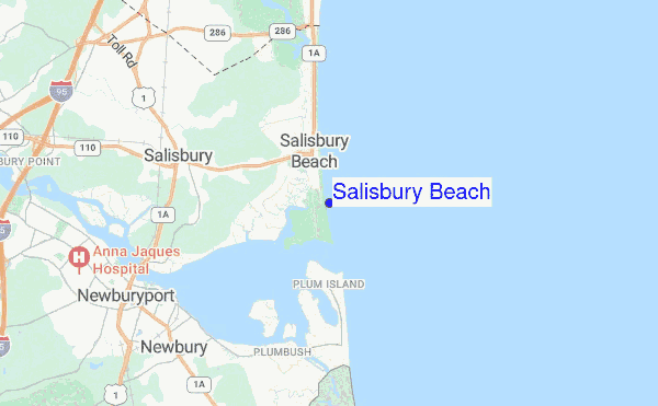 Salisbury Beach location map