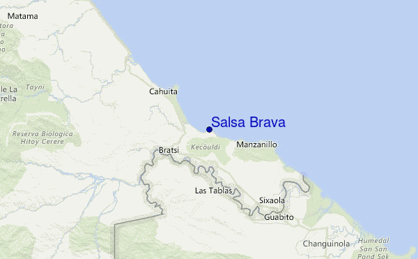Salsa Brava Location Map