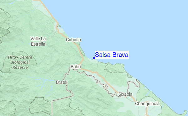 Salsa Brava Location Map