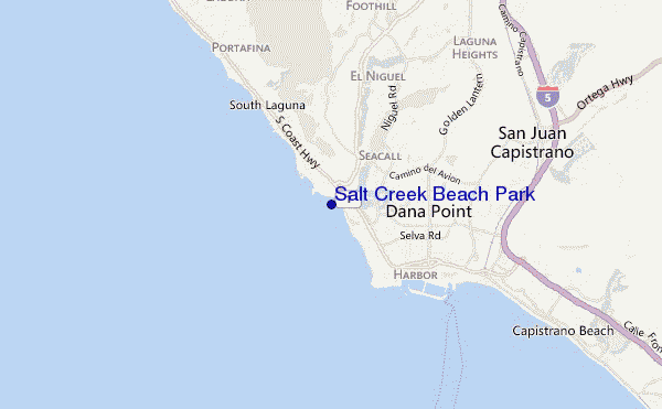 Salt Creek Beach Park location map