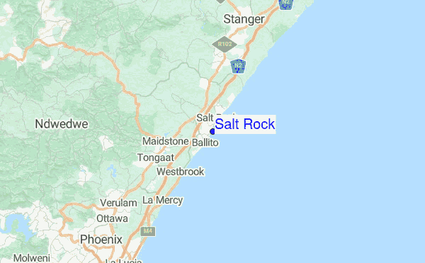 Salt Rock Location Map