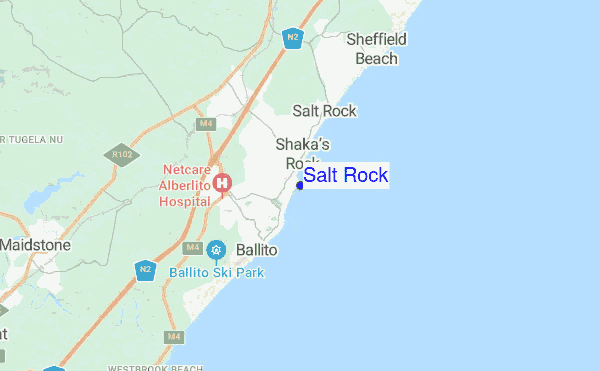 Salt Rock location map