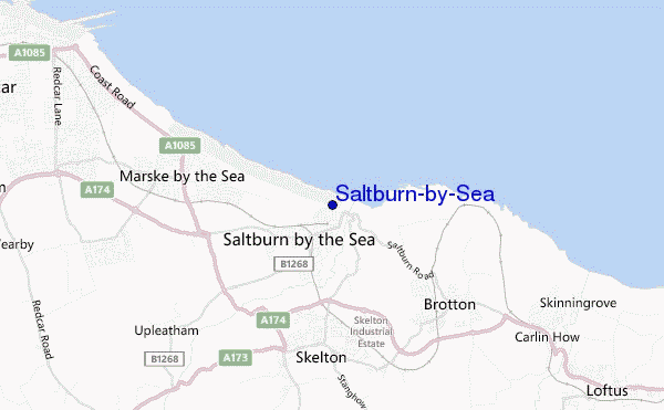 Saltburn-by-Sea location map
