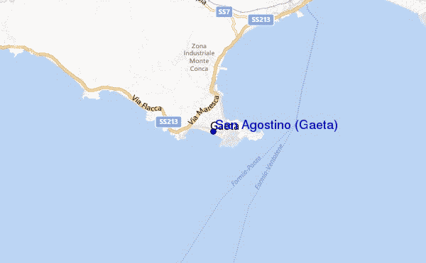 San Agostino (Gaeta) location map