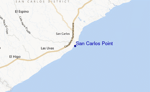 San Carlos Point location map