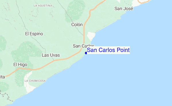 San Carlos Point location map