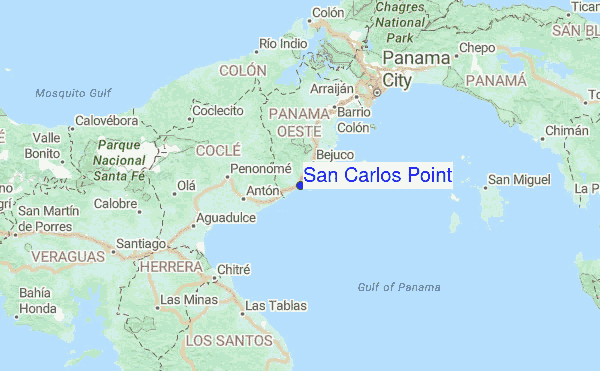 San Carlos Point Surf Forecast and Surf Reports (Gulf of Panama, Panama)
