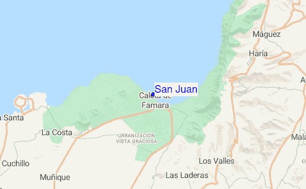 San Juan location map