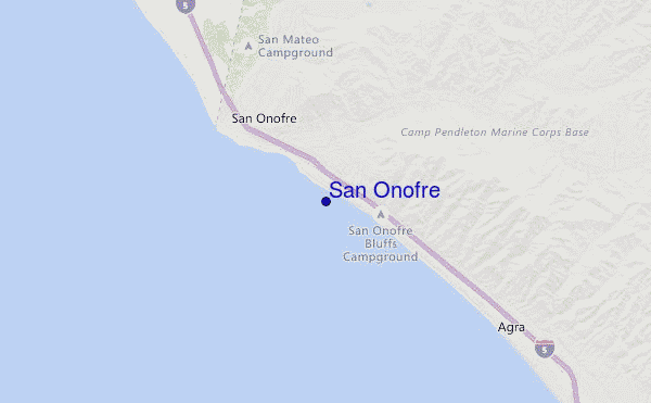 San Onofre location map
