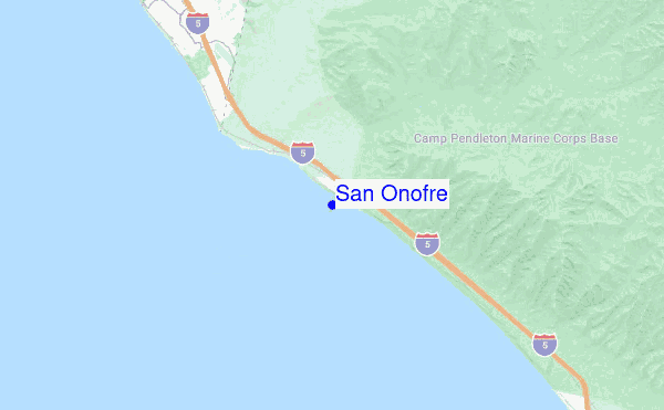 San Onofre location map