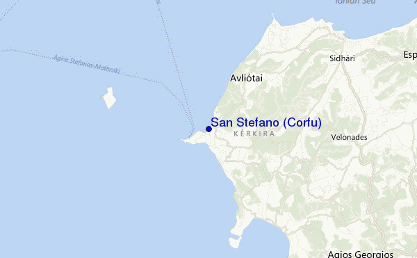 San Stefano (Corfu) location map