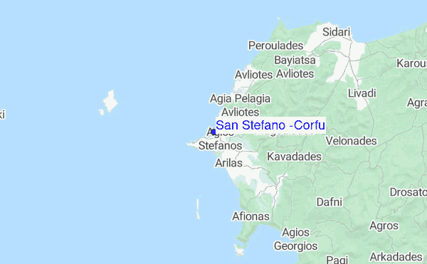 San Stefano (Corfu) location map