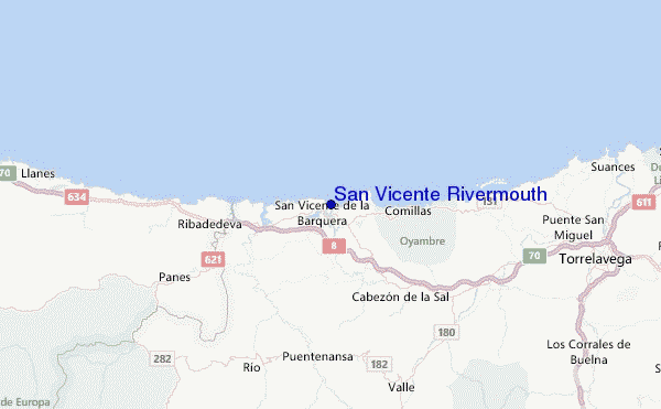 San Vicente Rivermouth Location Map