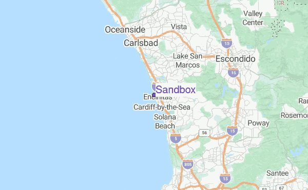 Sandbox Location Map