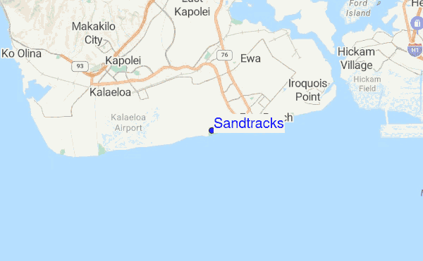 Sandtracks location map