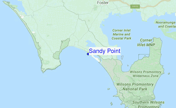 Sandy Point Location Map