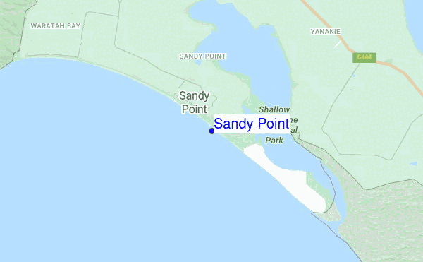 Sandy Point location map