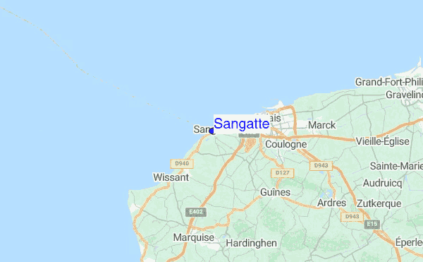 Sangatte Location Map
