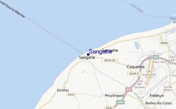 Sangatte location map