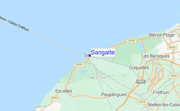 Sangatte location map