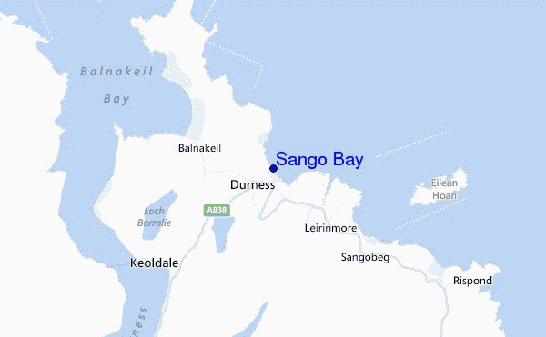 Sango Bay location map